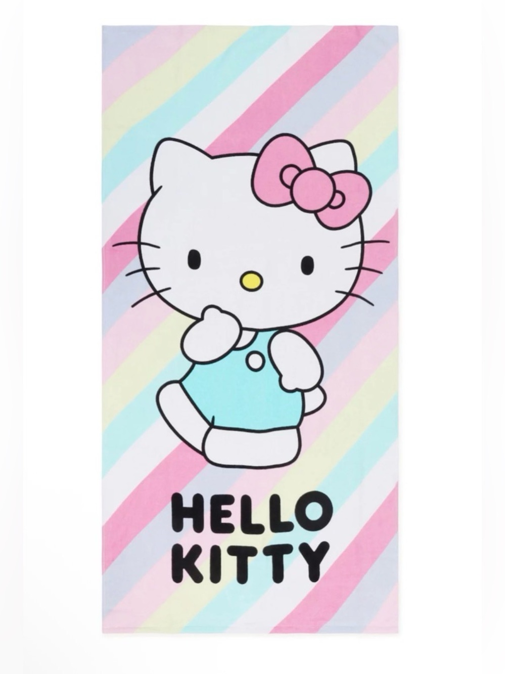 Hello Kitty Striped Beach Towel